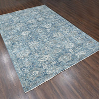 9'10" x 13'10" | Blue Erased | Wool | 210000032113
