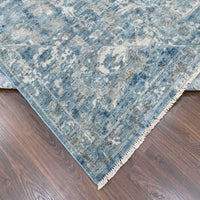 9'10" x 13'10" | Blue Erased | Wool | 210000032113