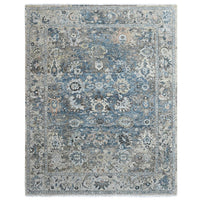 7'7" x 9'9" | Blue Erased | Wool | 210000032101