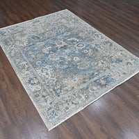 7'7" x 9'9" | Blue Erased | Wool | 210000032101