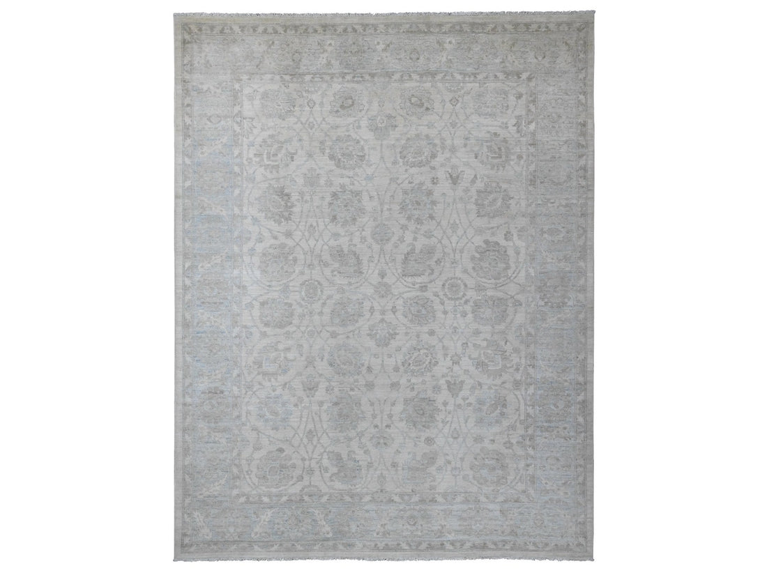 9'2" x 11'10" | White Peshawar | Wool | 210000032108