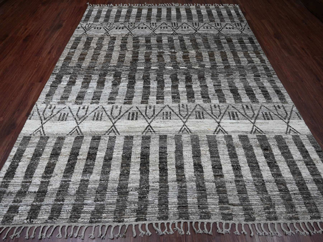 8'0" x 10'3" | Grey Moroccan | Wool | 210000028897