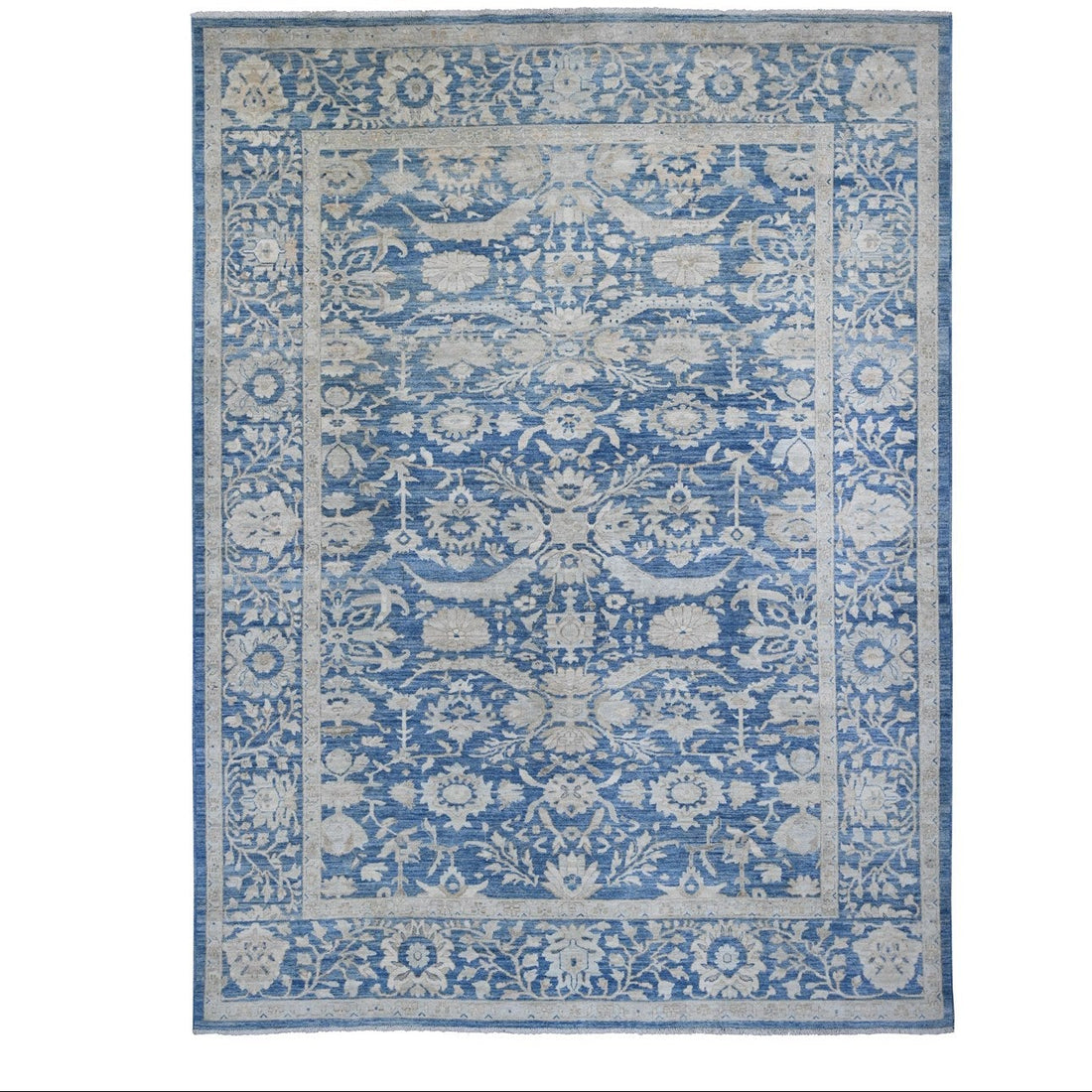 8'9"x11'7" | Blue Peshawar | Wool | 210000031294