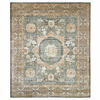 8'3"x9'9" | Brown Mamluk | Wool | 210000031265