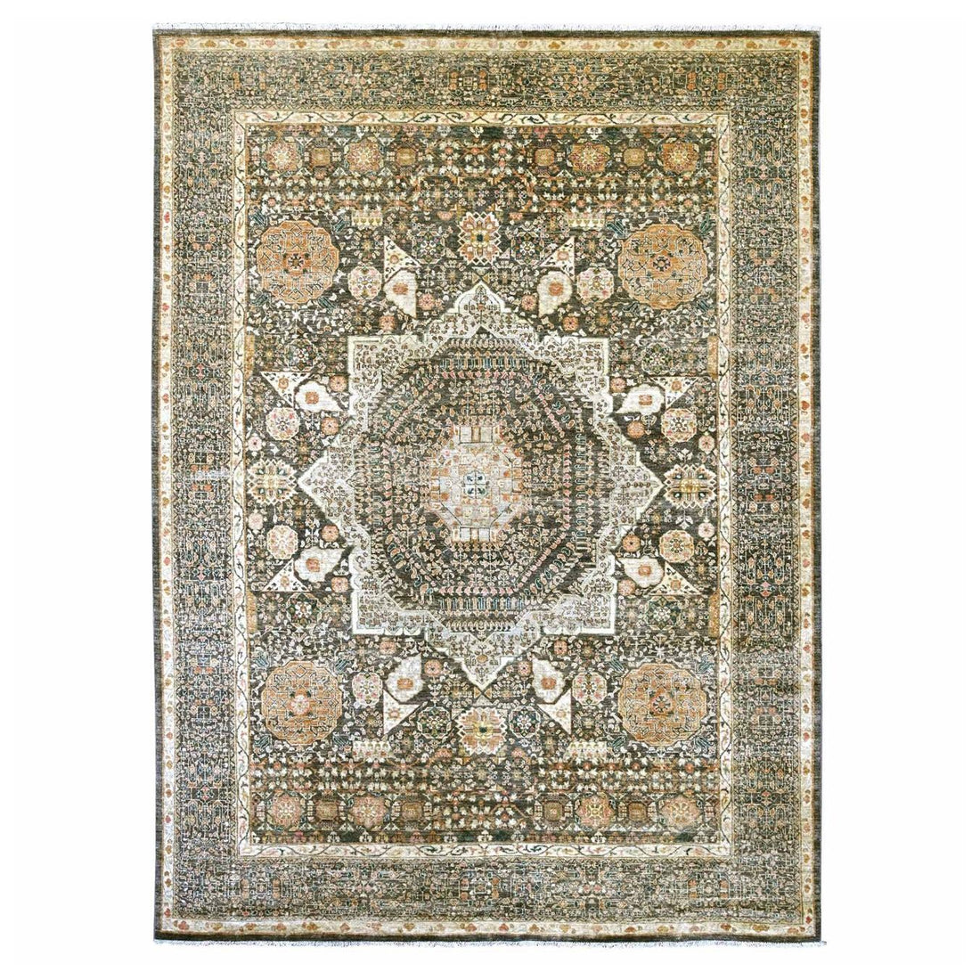 9'0"x12'0" | Grey Mamluk | Wool | 210000031293
