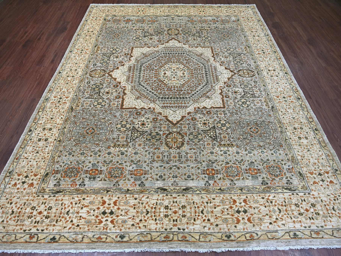7'10"x9'10" | Grey Mamluk | Wool | 210000031283