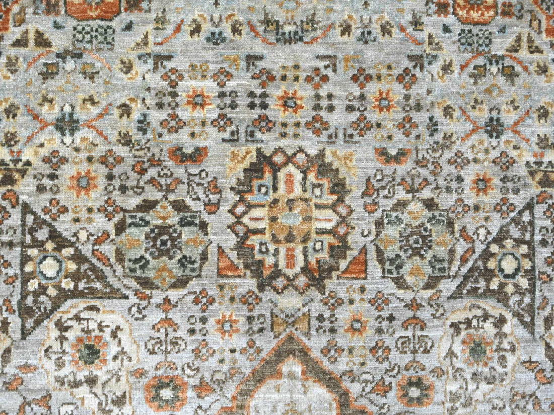 7'10"x9'10" | Grey Mamluk | Wool | 210000031283