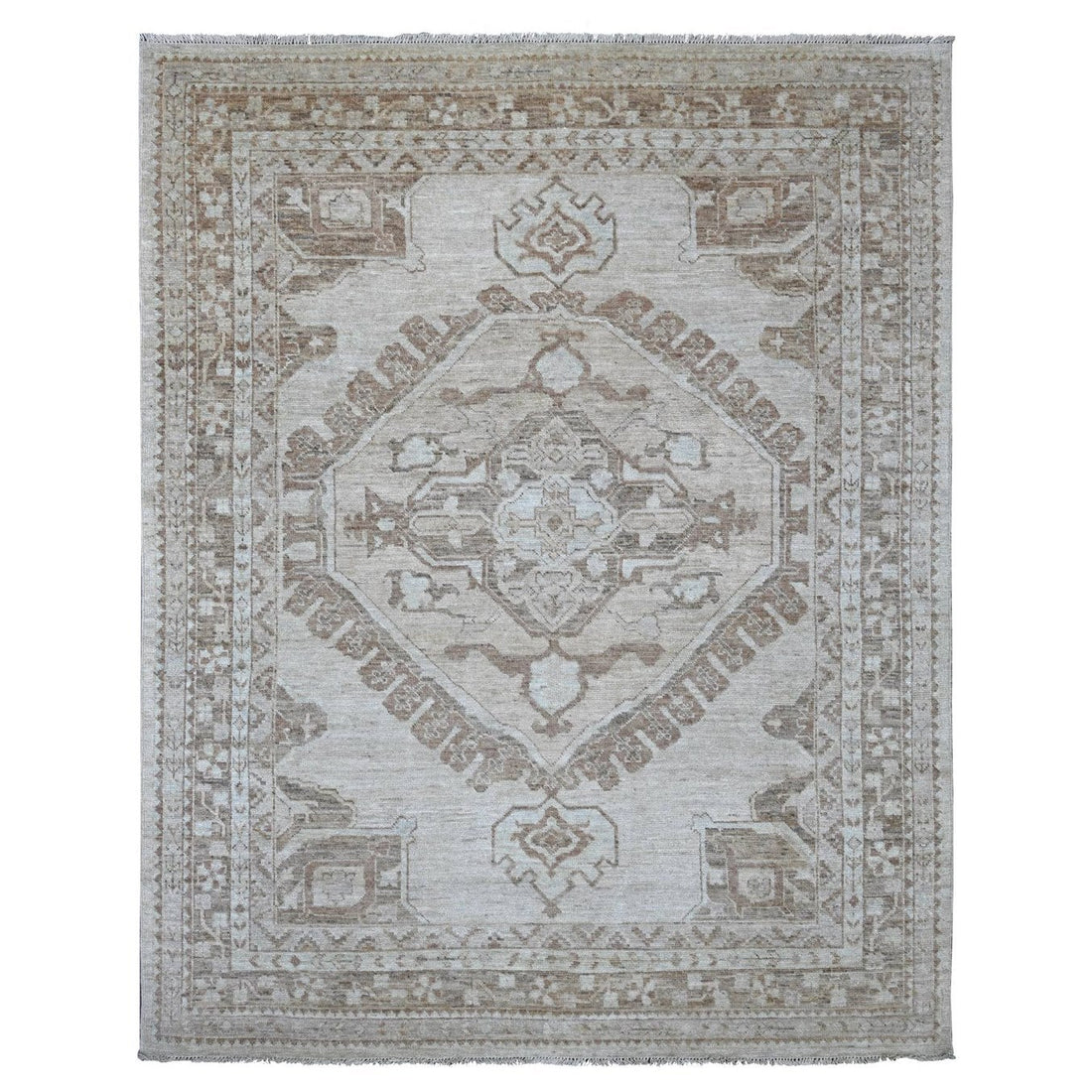 7'10"x9'10" | Grey Anatolian | Wool | 210000031280