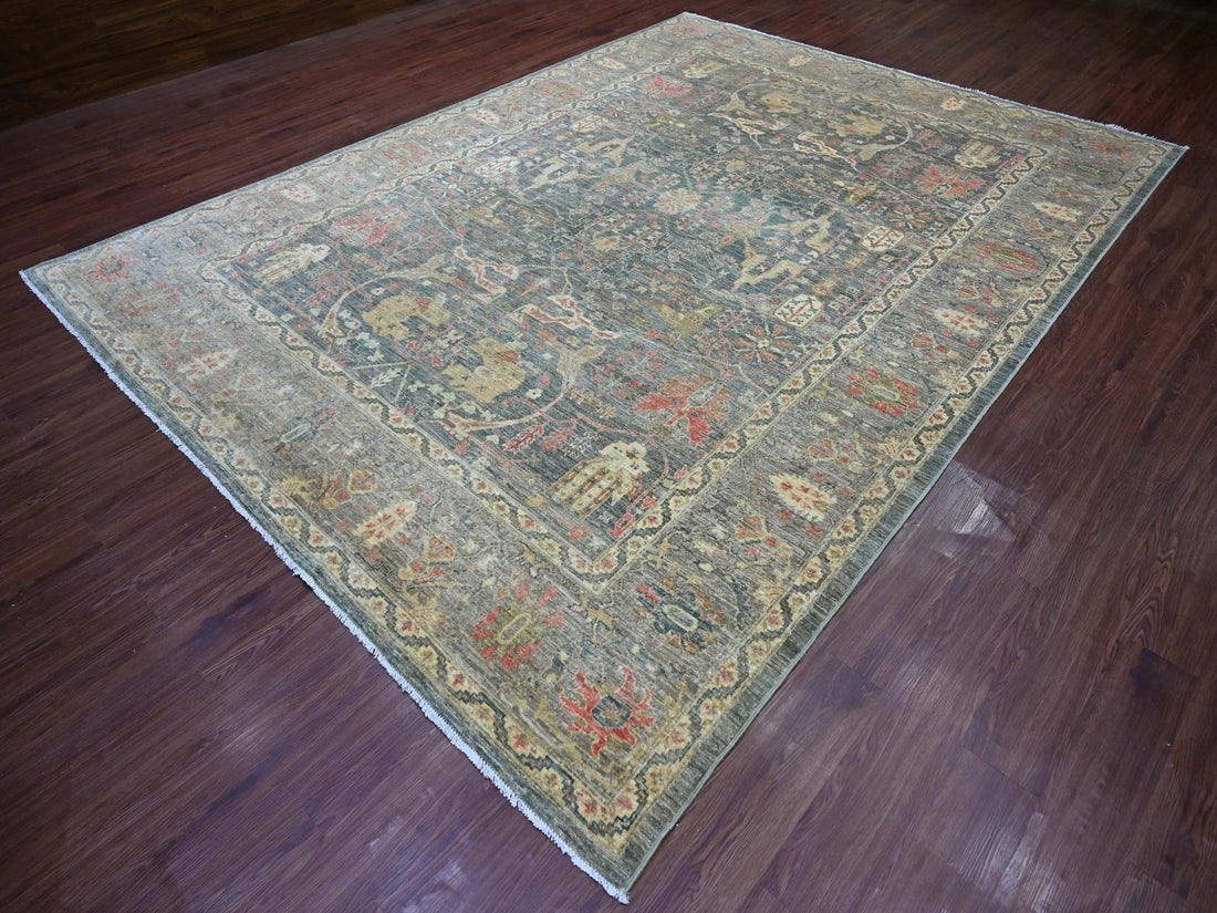 9'0"x12'2" | Gray Peshawar | Wool | 210000031303