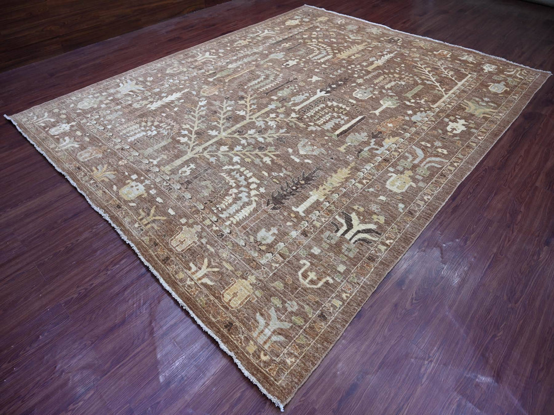 9'6"x11'8" | Brown Oushak | Wool | 210000031296