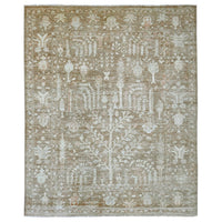8'0"x9'9" | Brown Oushak | Wool | 210000031281