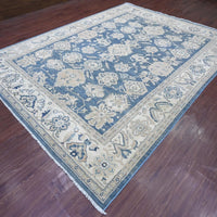 9'0"x11'8" | Blue Geometric | Wool | 210000031306