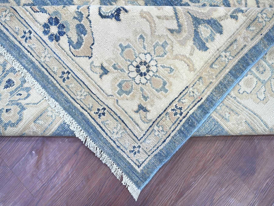 9'0"x11'8" | Blue Geometric | Wool | 210000031306