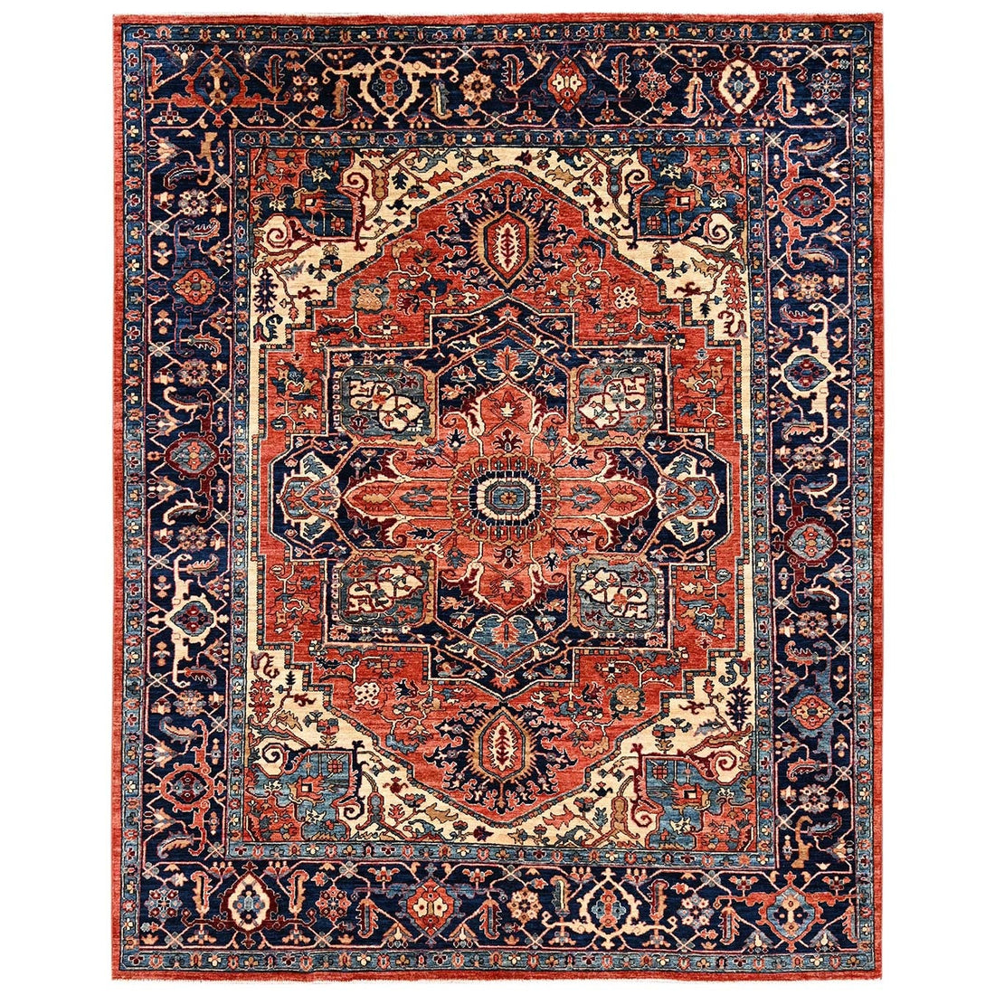 8'0"x9'10" | Orange Heriz | Wool | 210000031272