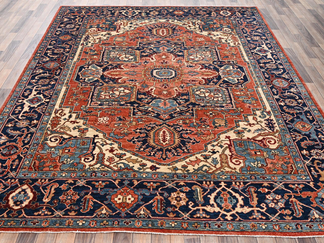 8'0"x9'10" | Orange Heriz | Wool | 210000031272