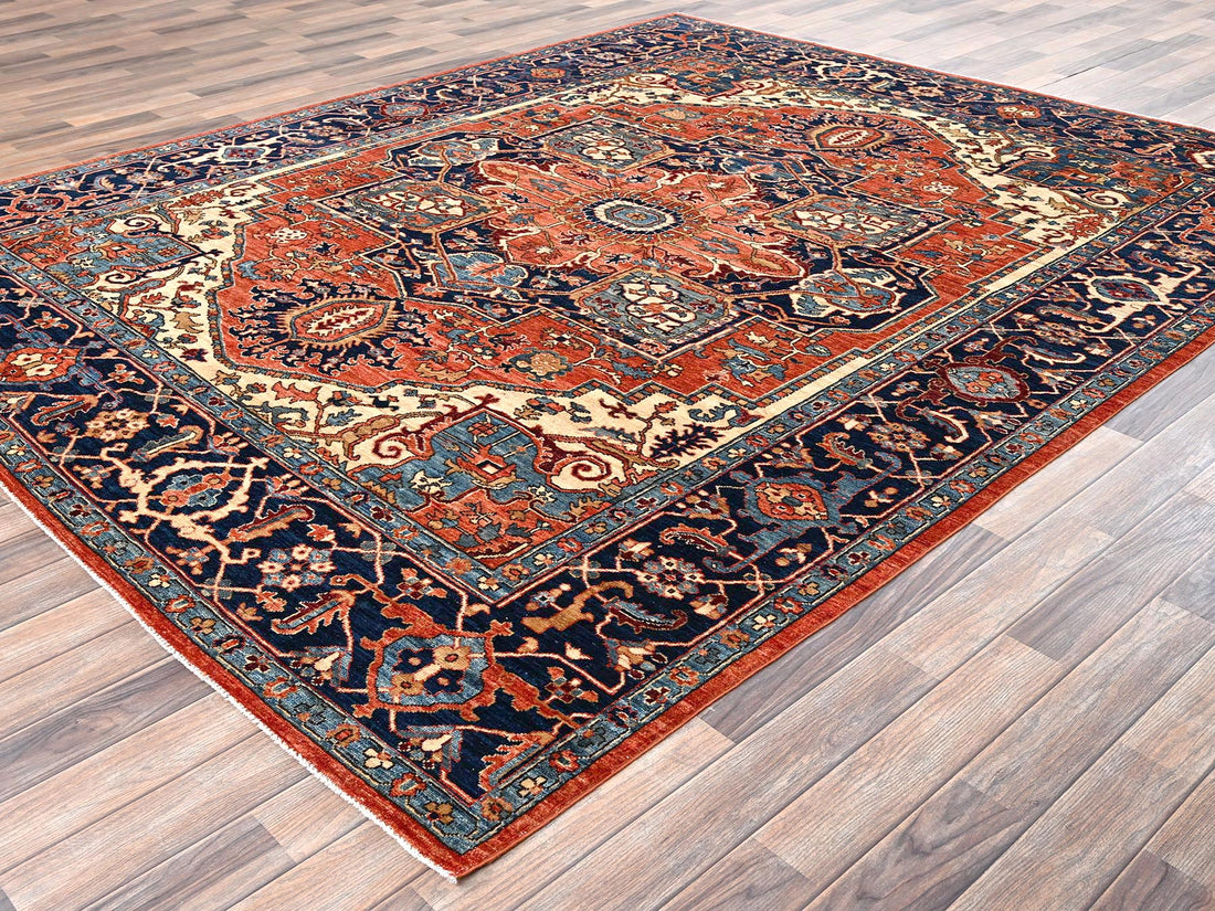 8'0"x9'10" | Orange Heriz | Wool | 210000031272