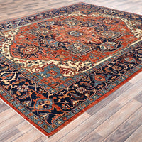 8'0"x9'10" | Orange Heriz | Wool | 210000031272