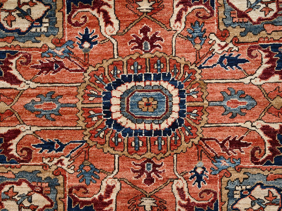 8'0"x9'10" | Orange Heriz | Wool | 210000031272