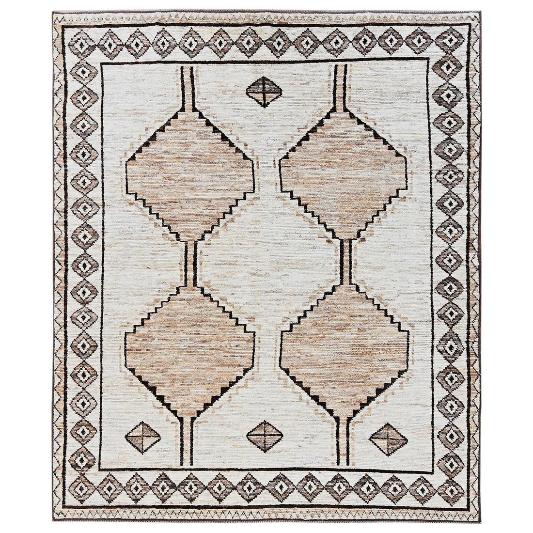 8'4"x10'1" | Cream Moroccan | Wool | 210000031277