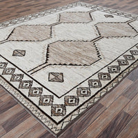 8'4"x10'1" | Cream Moroccan | Wool | 210000031277