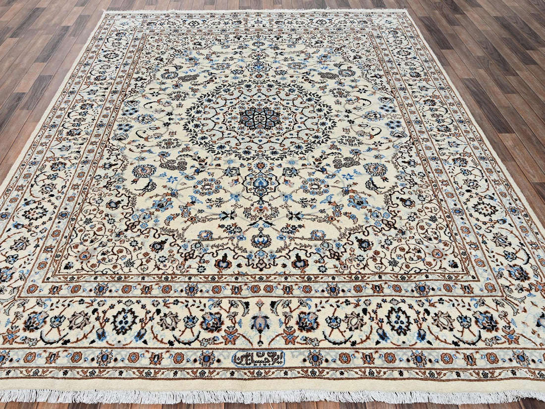8'0"x10'1" | White Persian | Wool & Silk | 210000031276