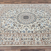 8'0"x10'1" | White Persian | Wool & Silk | 210000031276