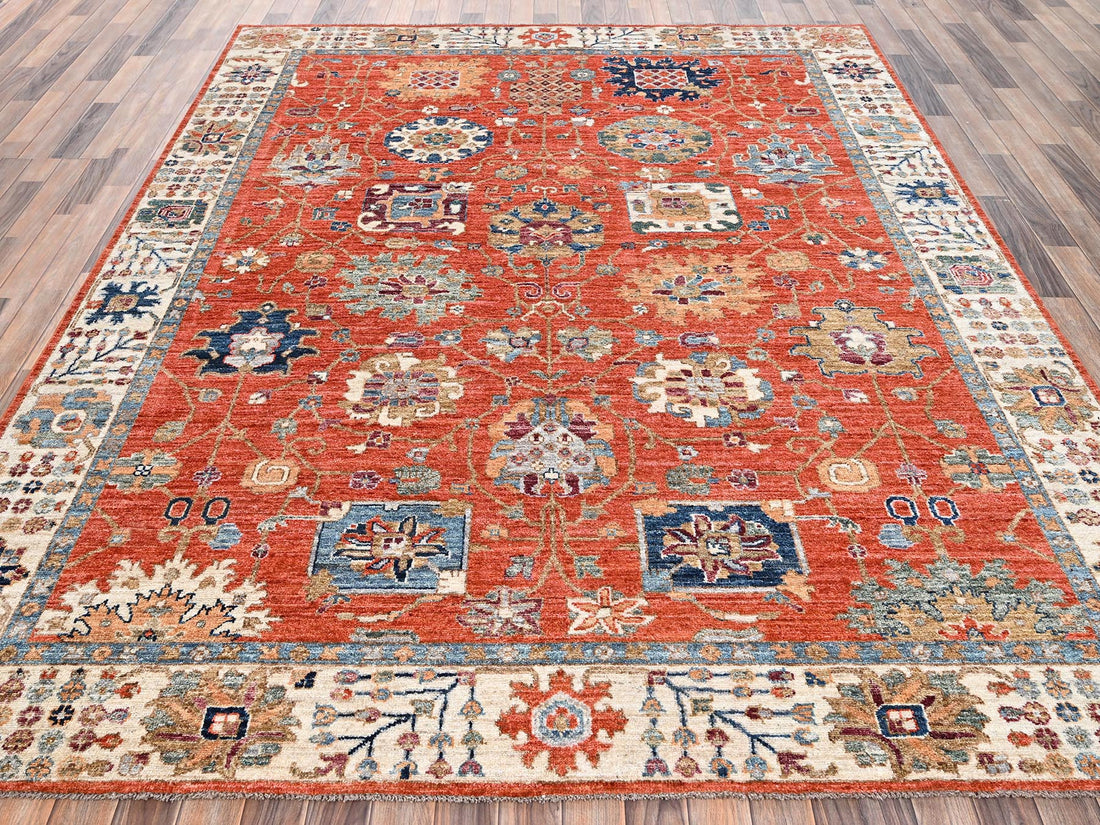 8'1"x10'0" | Orange Persian | Wool | 210000031273