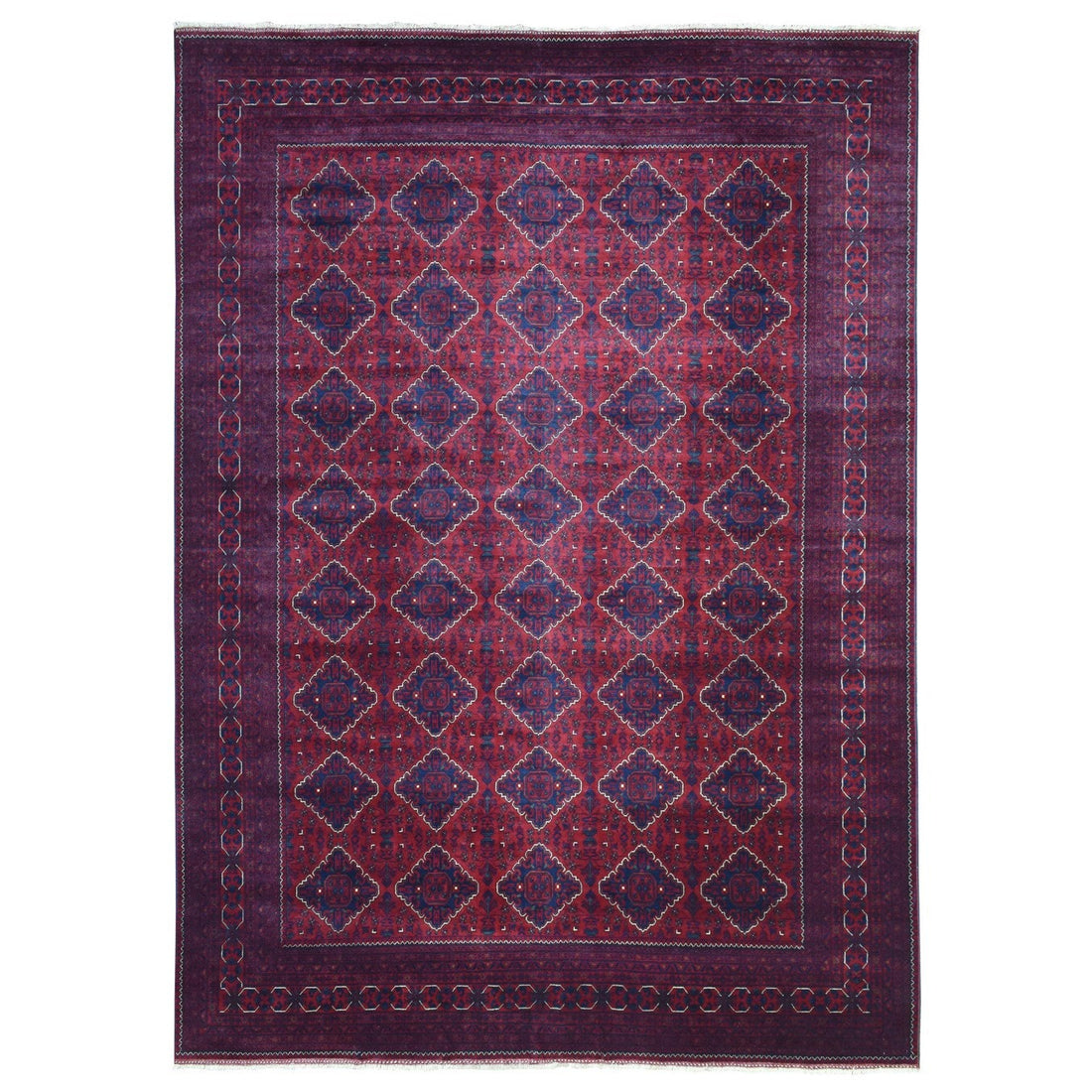 9'8"x13'0" | Red Tribal | Wool | 210000031287