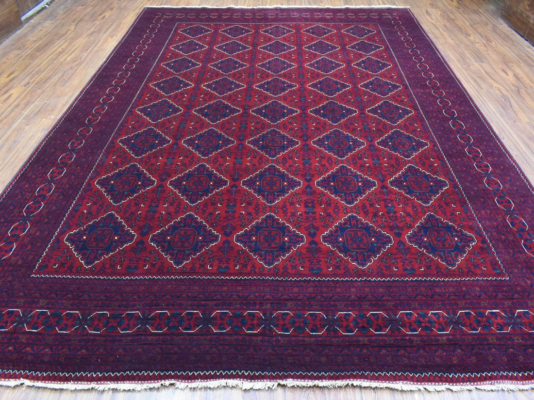 9'8"x13'0" | Red Tribal | Wool | 210000031287