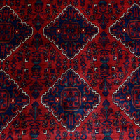 9'8"x13'0" | Red Tribal | Wool | 210000031287
