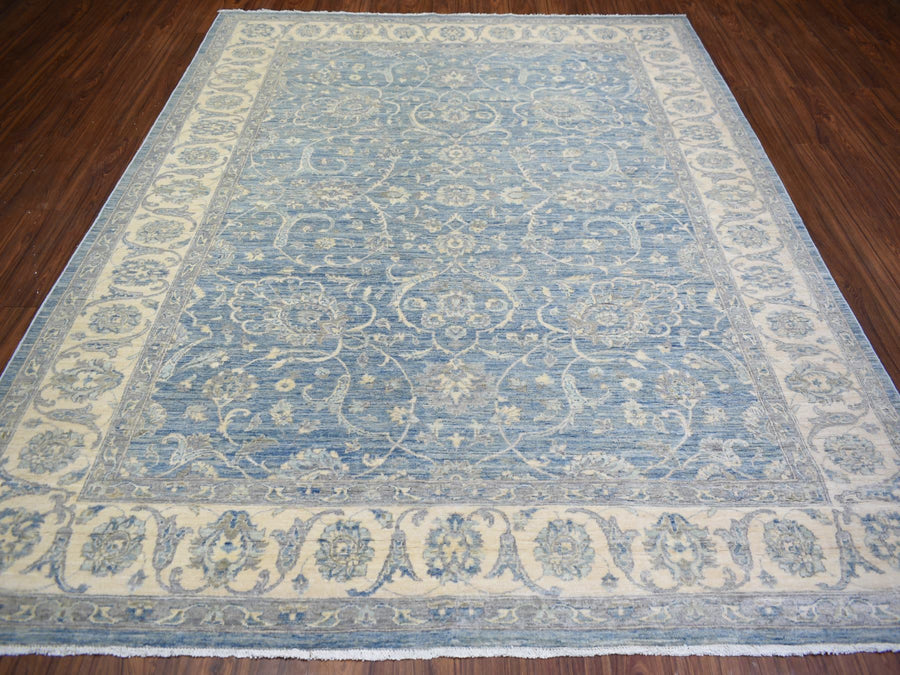 8'0" x 9'9" | Blue Peshawar | Wool | 210000028891
