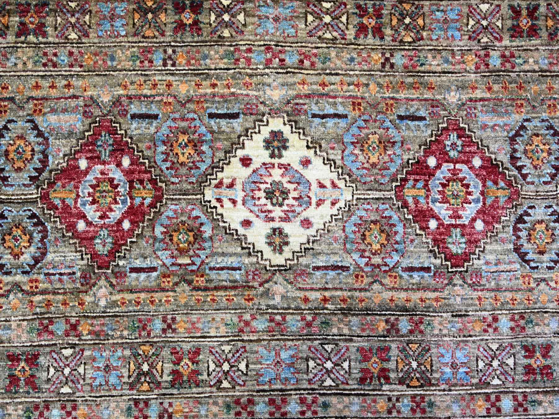 8'6" x 11'8" | Sage Gray Kazak | Wool | 210000026293