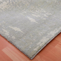 10' x 14'1" | Grey Abstract | Wool & Silk | 210000032096