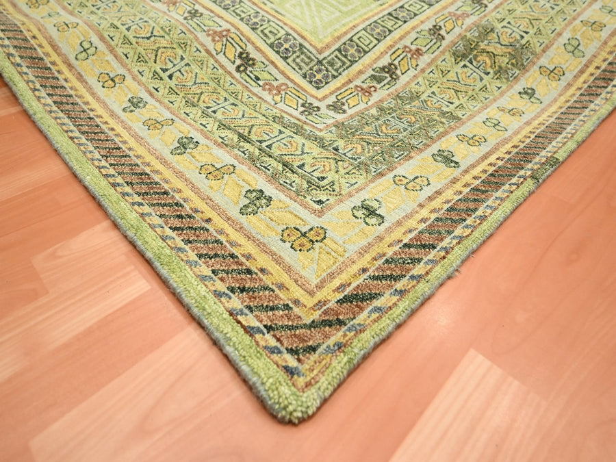 9'0" x 12'1" | Green Khotan | Wool | 210000028933