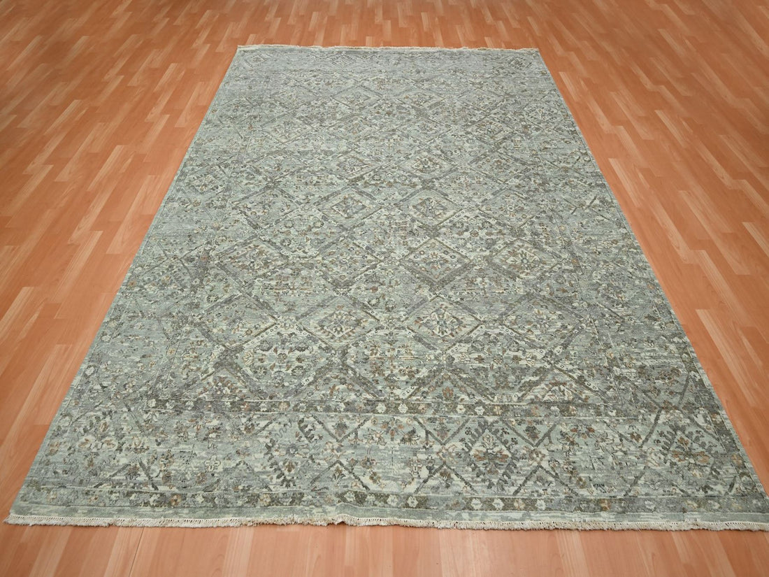 7'9"x10'1" | Grey Erased | Wool | 210000031271