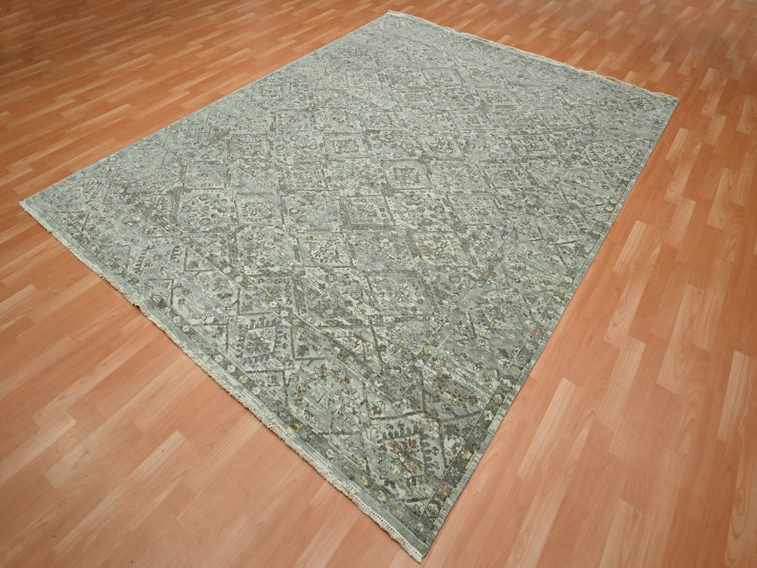 7'9"x10'1" | Grey Erased | Wool | 210000031271