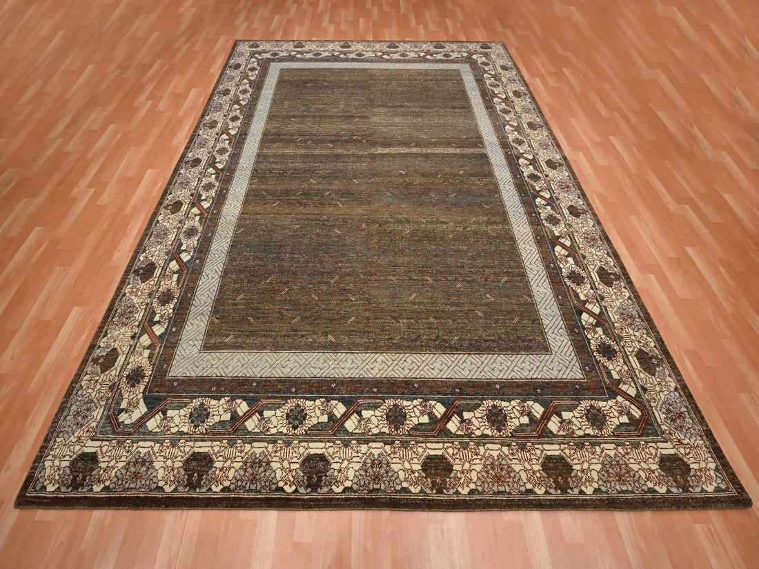 9'2"x12'1" | Brown Khotan | Wool | 210000031298
