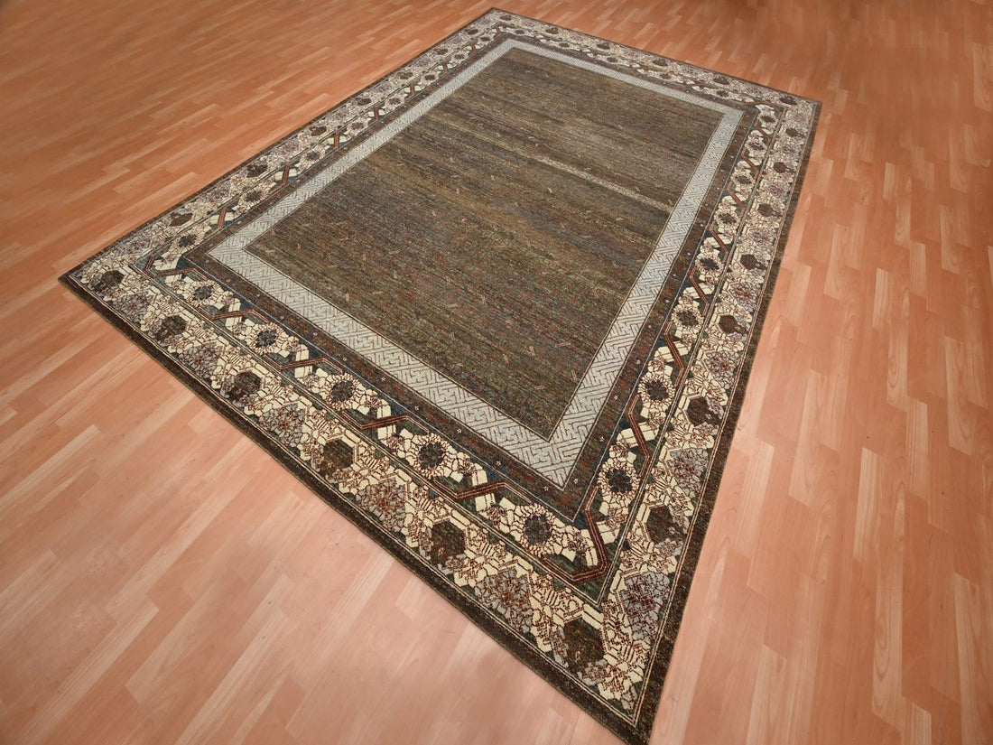 9'2"x12'1" | Brown Khotan | Wool | 210000031298
