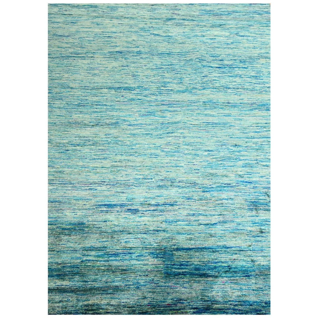 8'7"x12'2" | Blue Sari | Silk | 210000031297