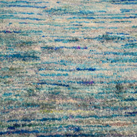 8'7"x12'2" | Blue Sari | Silk | 210000031297