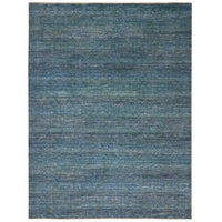 9'0"x11'10" | Blue Geometric | Wool | 210000031291