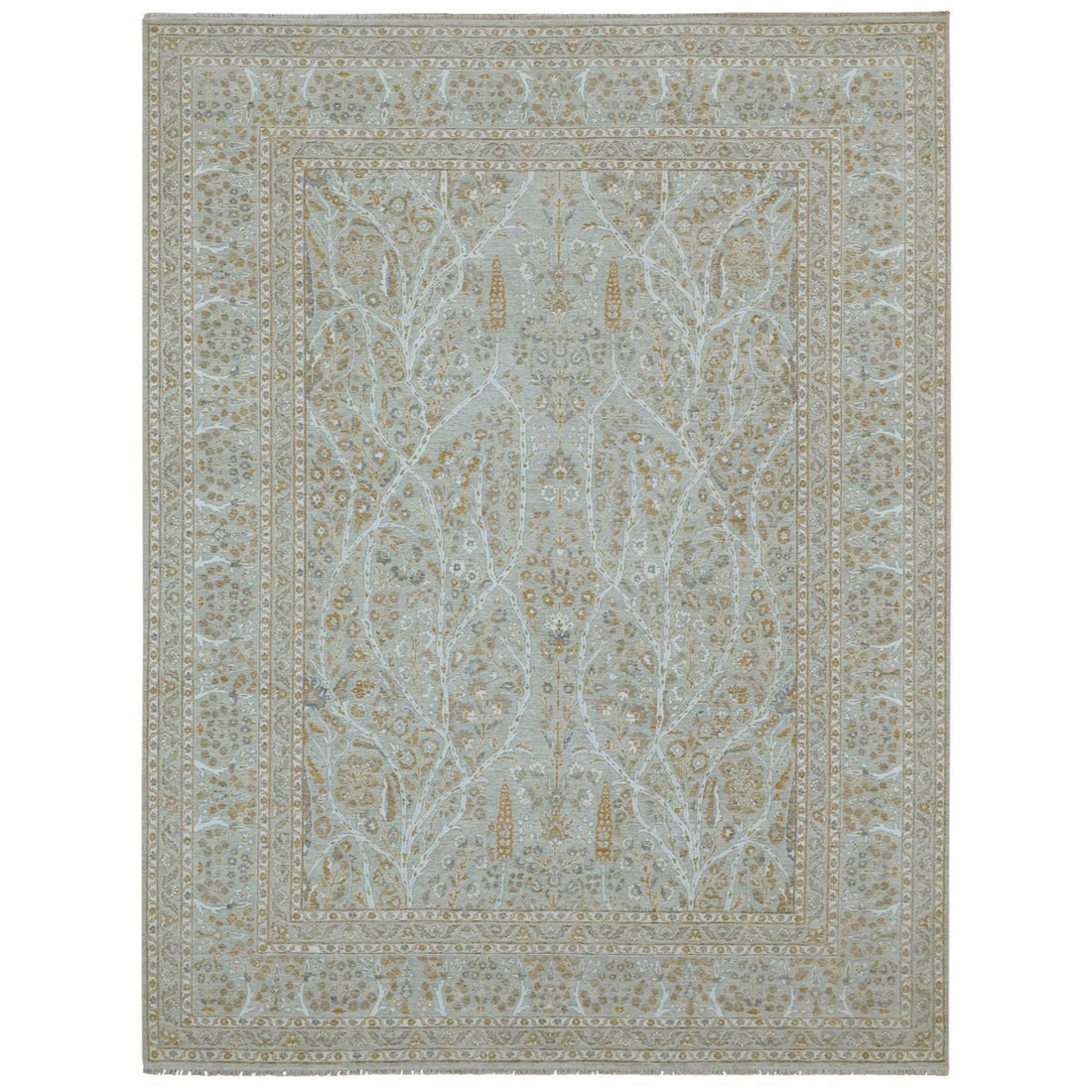 9'2" x 12'0" | Grey Tree of Life | Wool | 210000028911