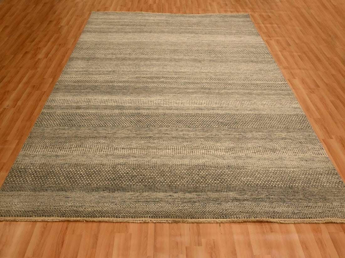 8'0" x 10'3" | Undyed Grass Design | Wool | 210000028895