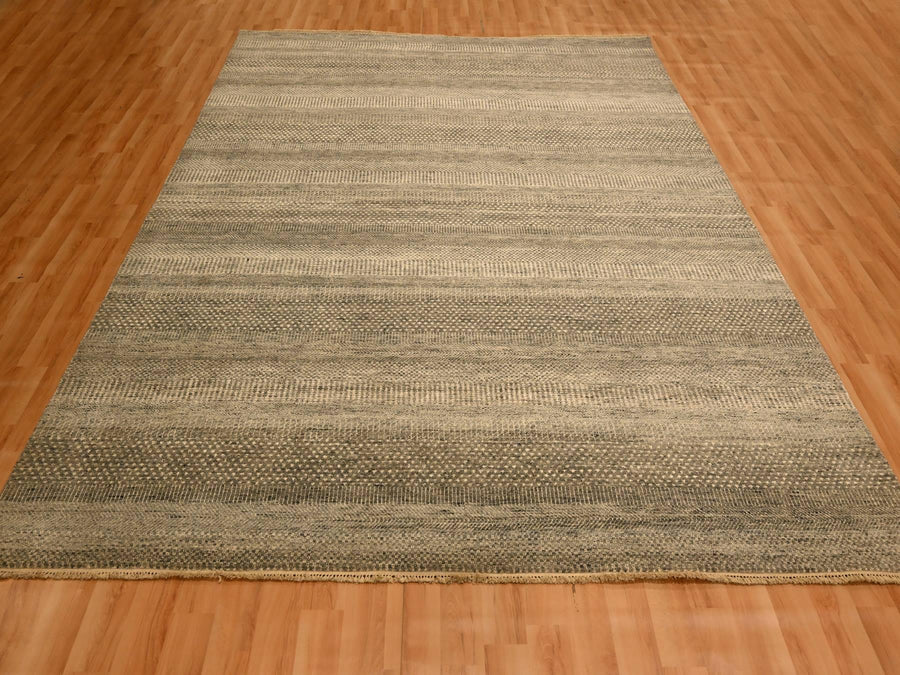 8'0" x 10'3" | Undyed Grass Design | Wool | 210000028895