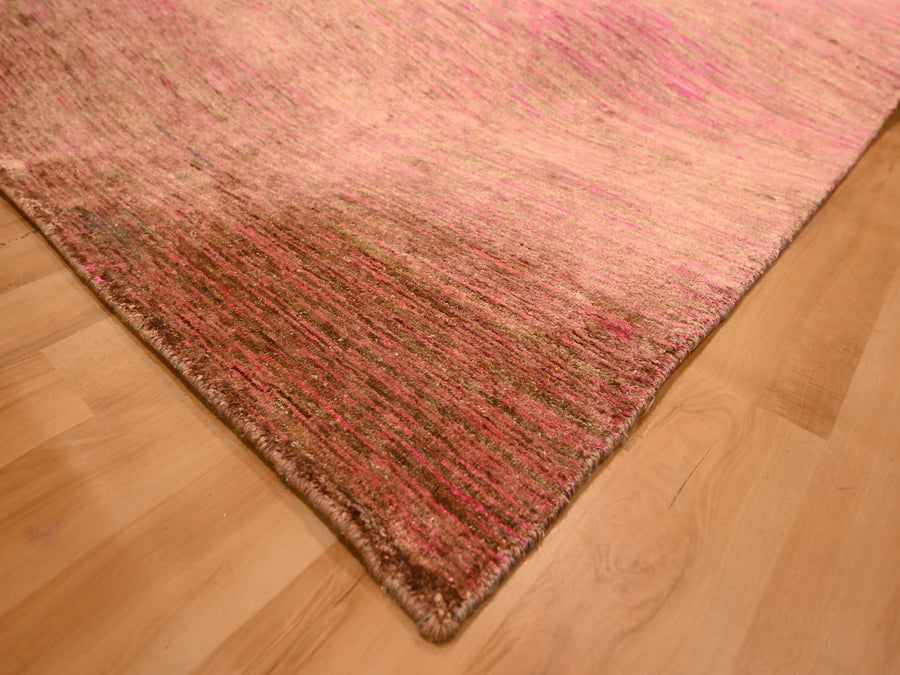 7'9" x 10'0" | Rose Pink Sari Silk | Wool & Silk | 210000028902