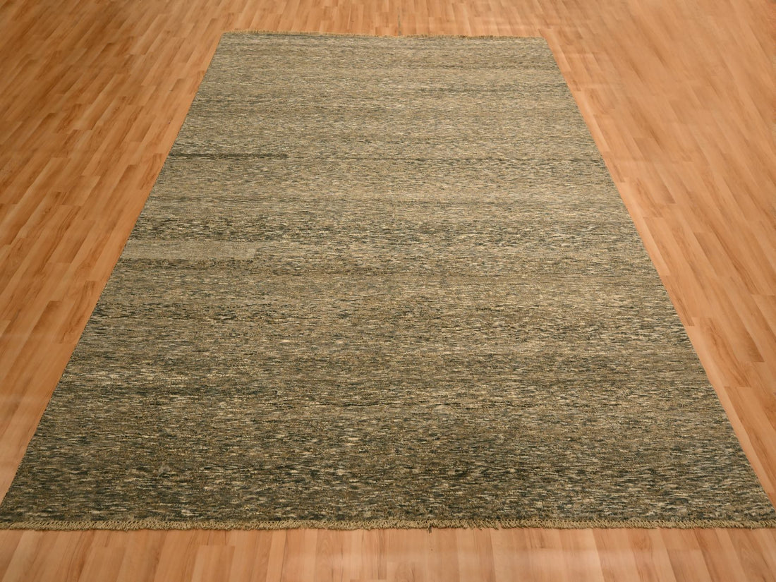 7'6" x 10'0" | Brown Grass Design | Wool | 210000028900