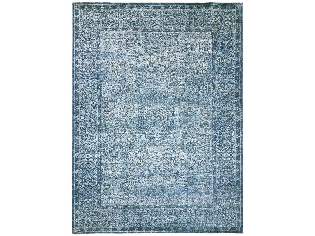 9'2"x12'5" | Blue Mamluk | Wool | 210000030388