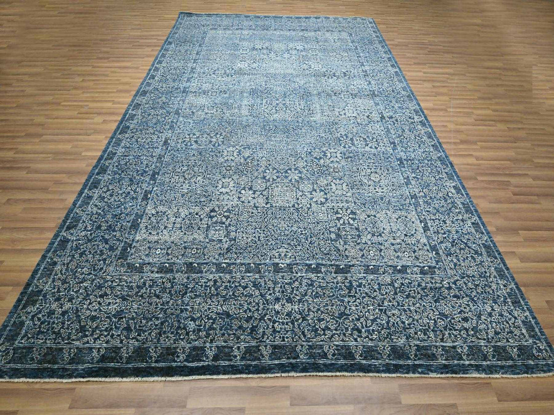 9'2"x12'5" | Blue Mamluk | Wool | 210000030388