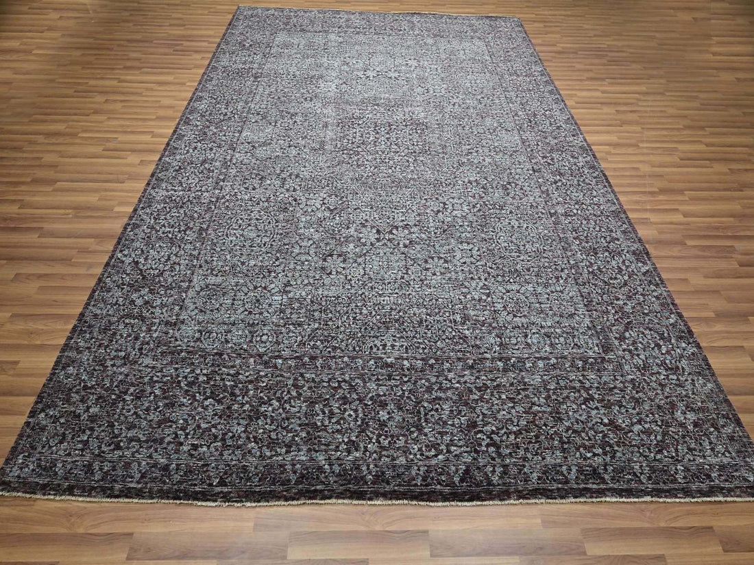9' x 12'2" | Red & Blue Mamluk | Wool | 210000032331