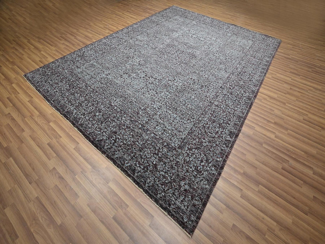 9' x 12'2" | Red & Blue Mamluk | Wool | 210000032331